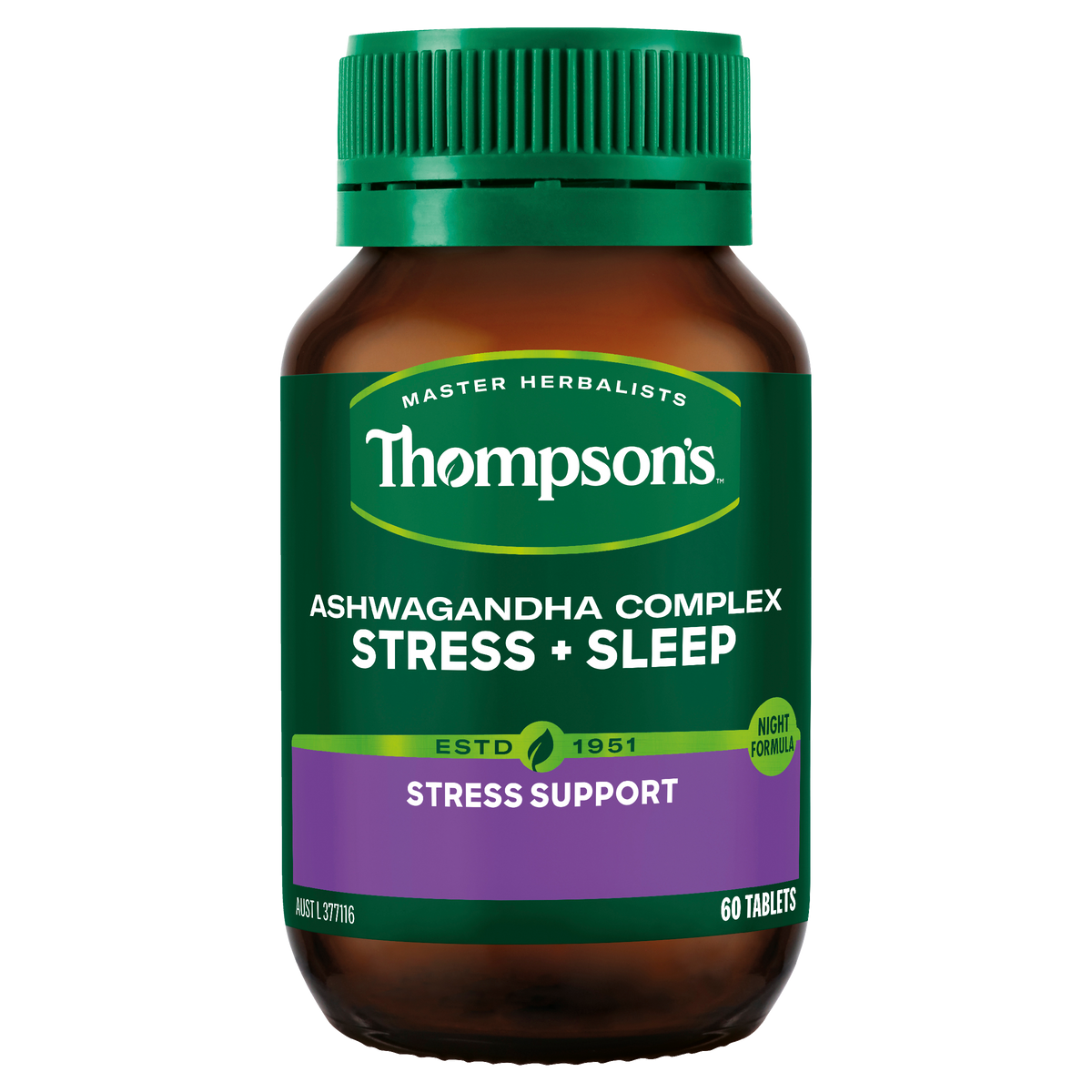 Thompsons Ashwagandha Complex Stress & Sleep 60 Tablets