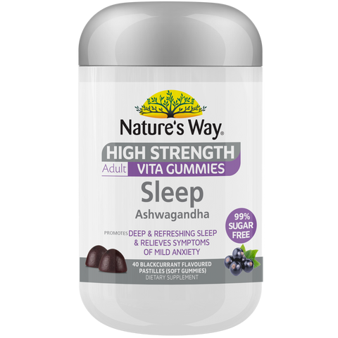 Natures Way Advantage Sugar Free Sleep Ashwagandha 40 Gummies