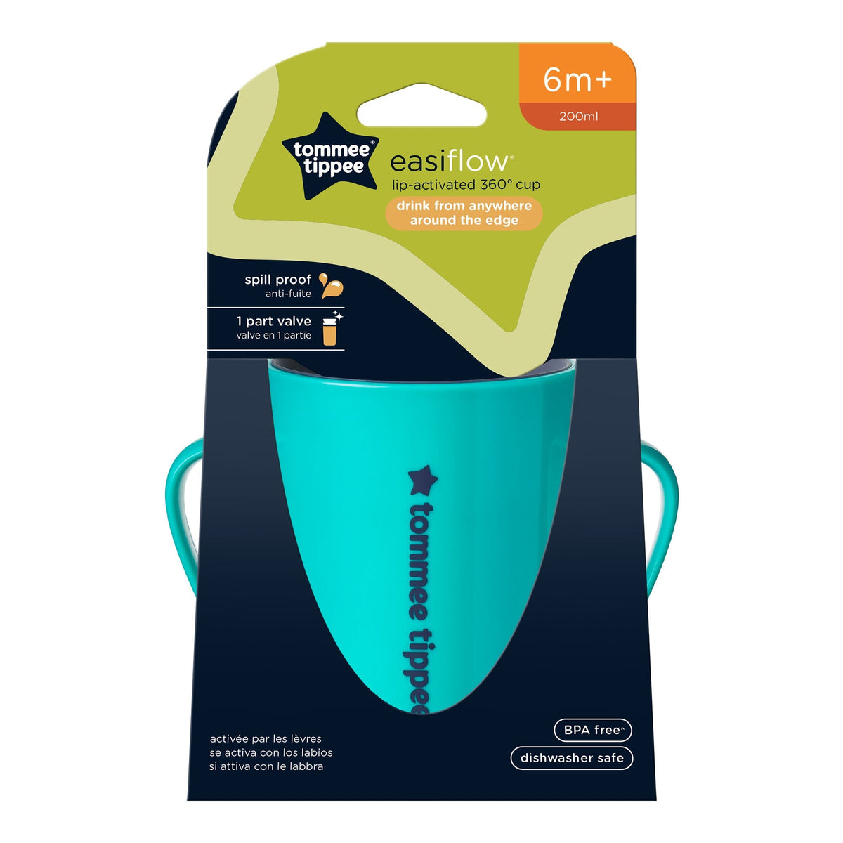 Tommee Tippee Easiflow 360 Degree Trainer Cup 200mL - Teal