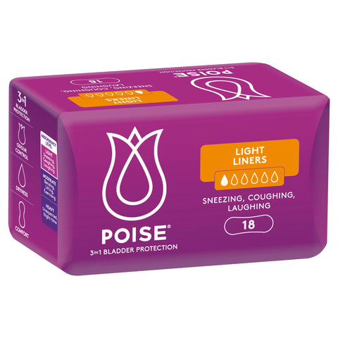 POISE Light Liners 18PK