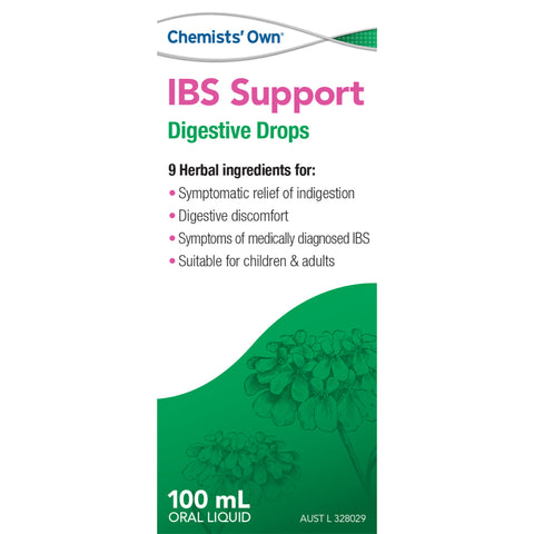 Chemistsâ€™ Own IBS Support Digestive Drops 100mL (Alternative to Iberogast)
