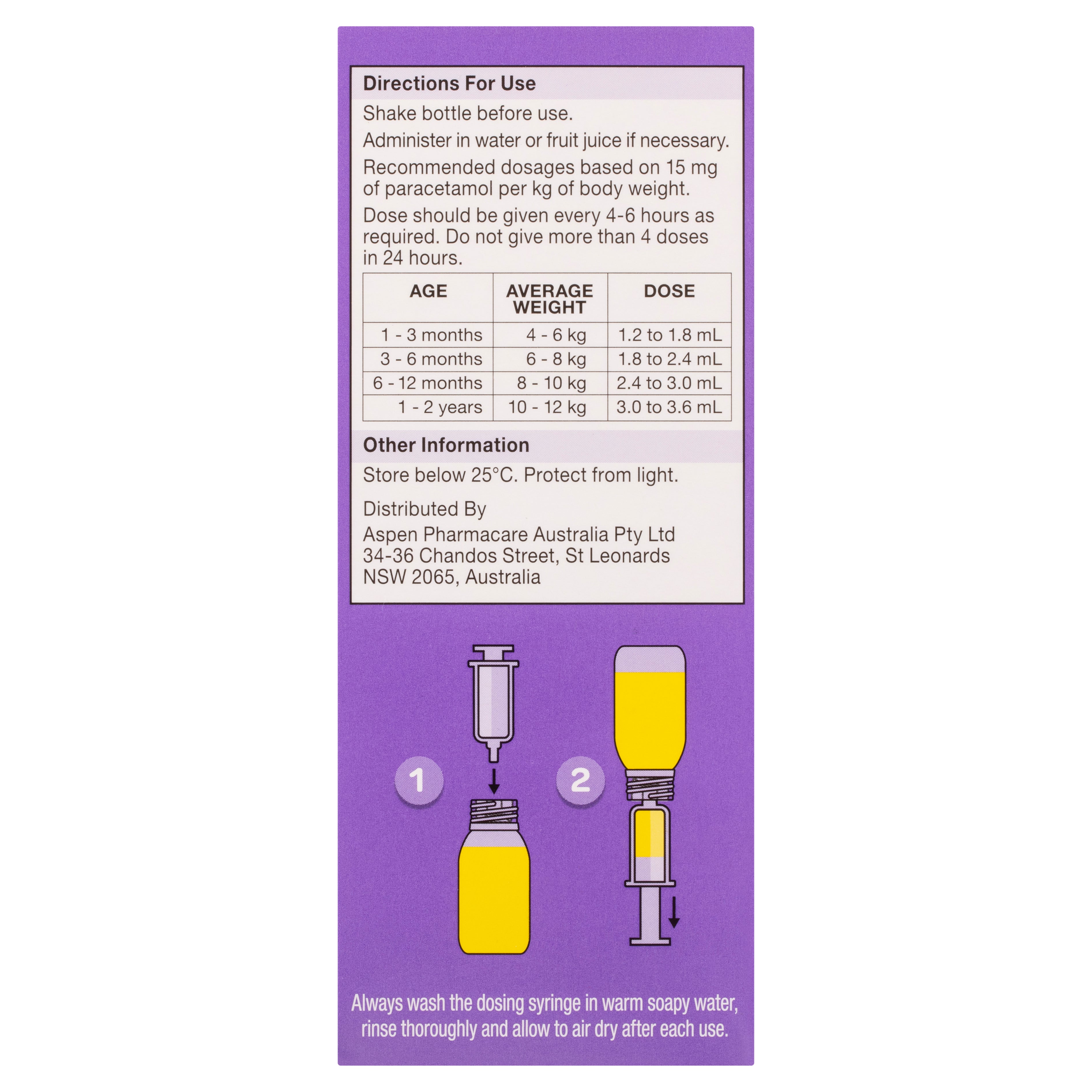 Dymadon Paracet 1mth-2yrs Orng 60ml