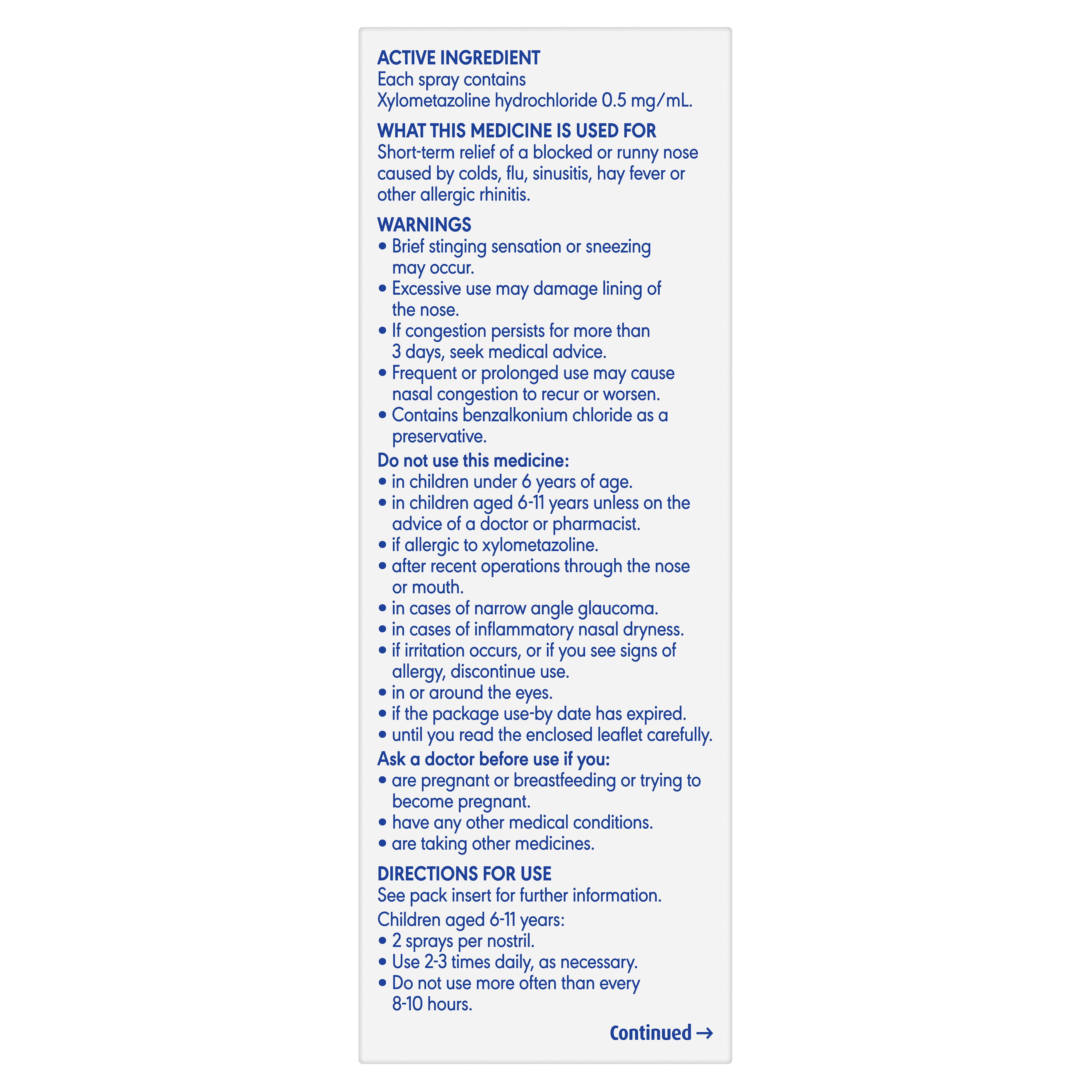 Otrivin Jnr MD Dose NSpry 10ml