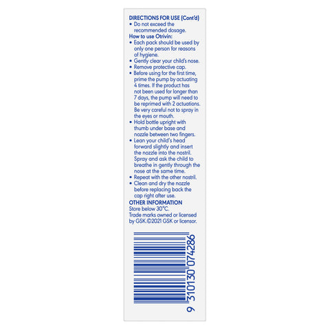 Otrivin Junior Nasal Spray, for Blocked Nose 10mL