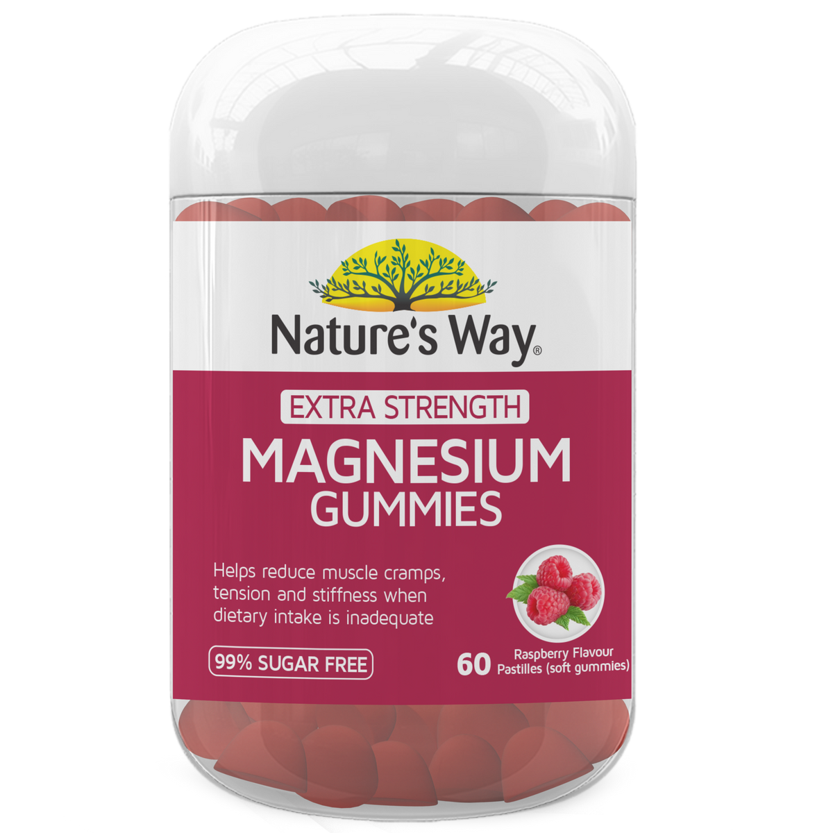 Natures Way Eextra Strength Magnesium Gummies 60 Gummies