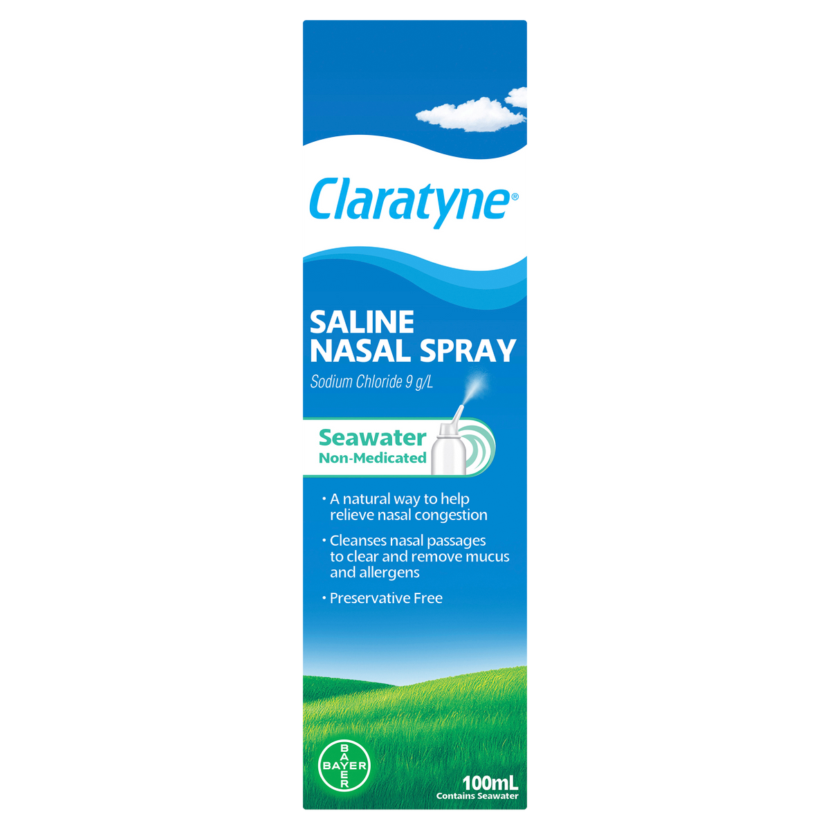 Claratyne Saline Isotonic Spray 100mL