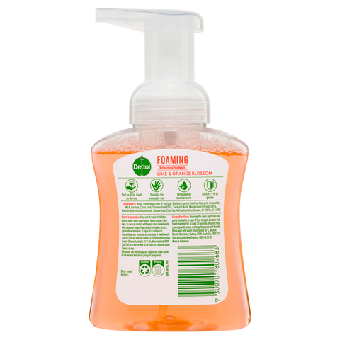 Dettol Foam HWash Lime & O/Bl 250ml