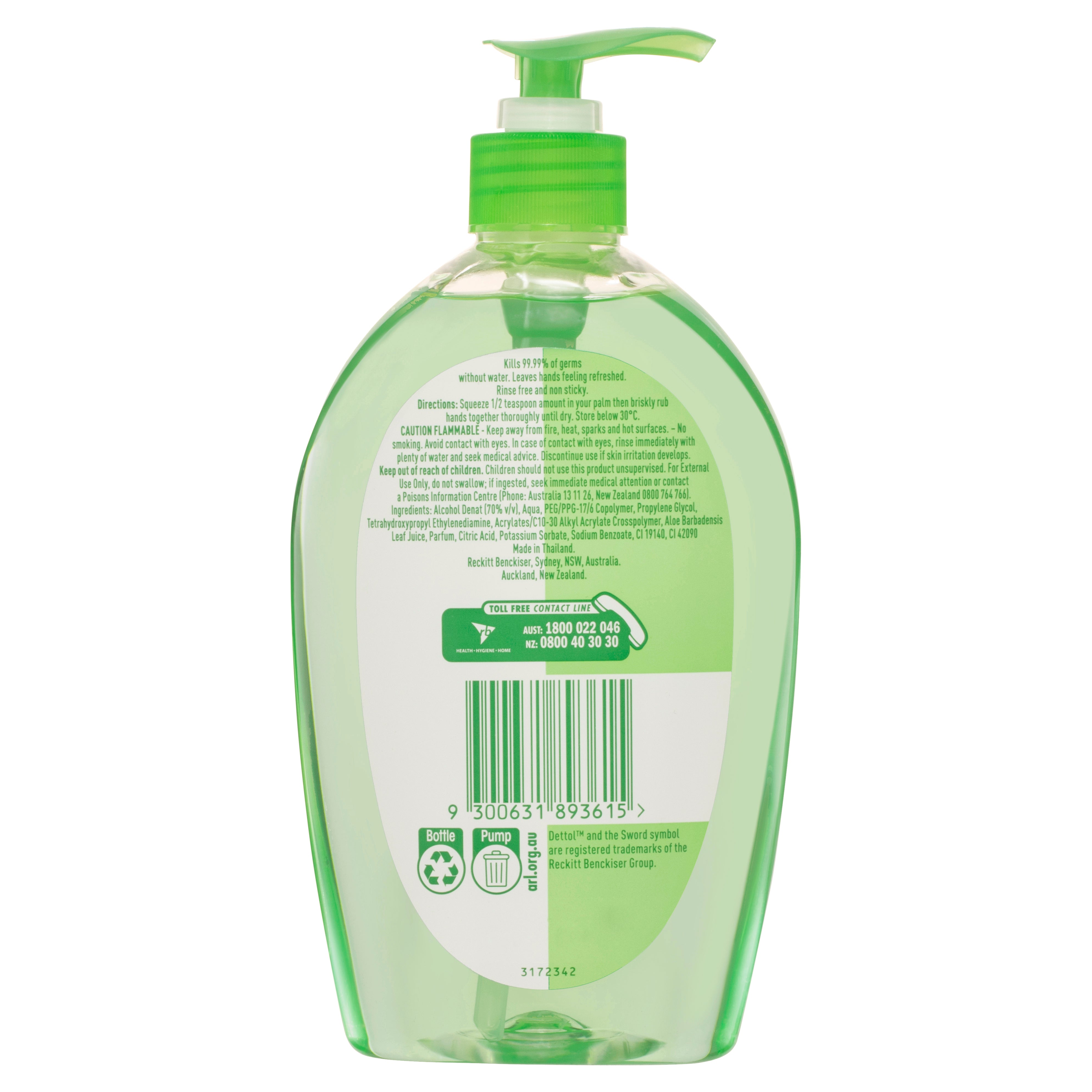 Dettol Inst H/Sanit Refresh 500mL