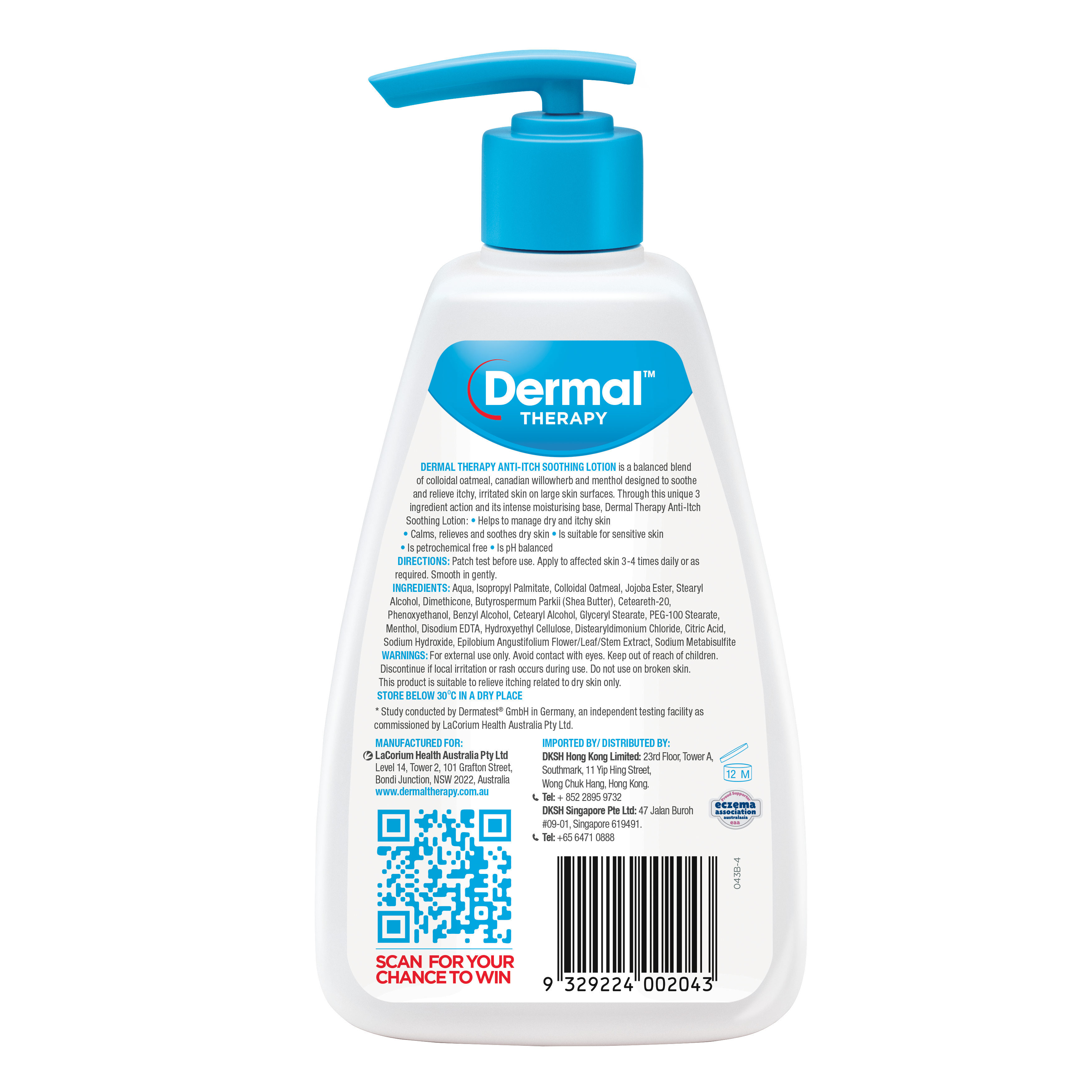 Dermal Thrpy A/Itch Sthng Ltn 250ml