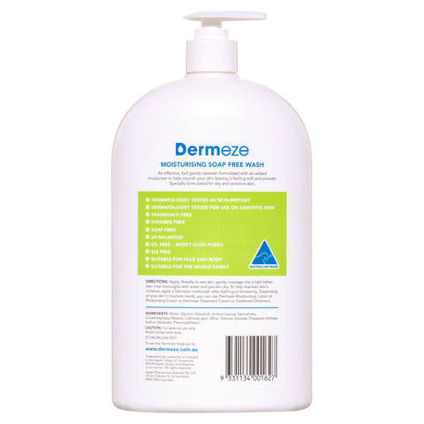 Dermeze Moist SoapFr Wsh 1Ltr