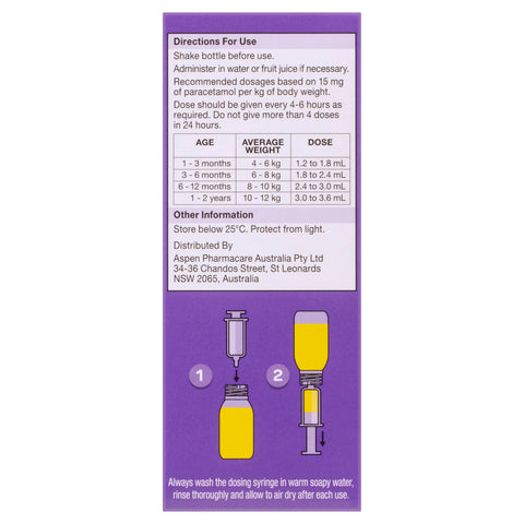 Dymadon Paracet 1mth-2yr Strawb60ml