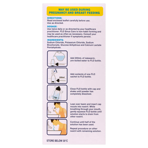 FLO Sinus Care Starter Kit 12 Sachets & Bottle