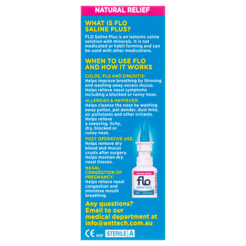 FLO Saline Plus Nasal Spray 30mL