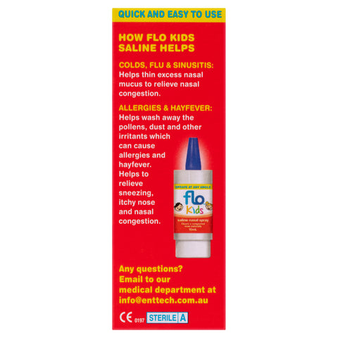 FLO Kids Saline Nasal Spray 15mL