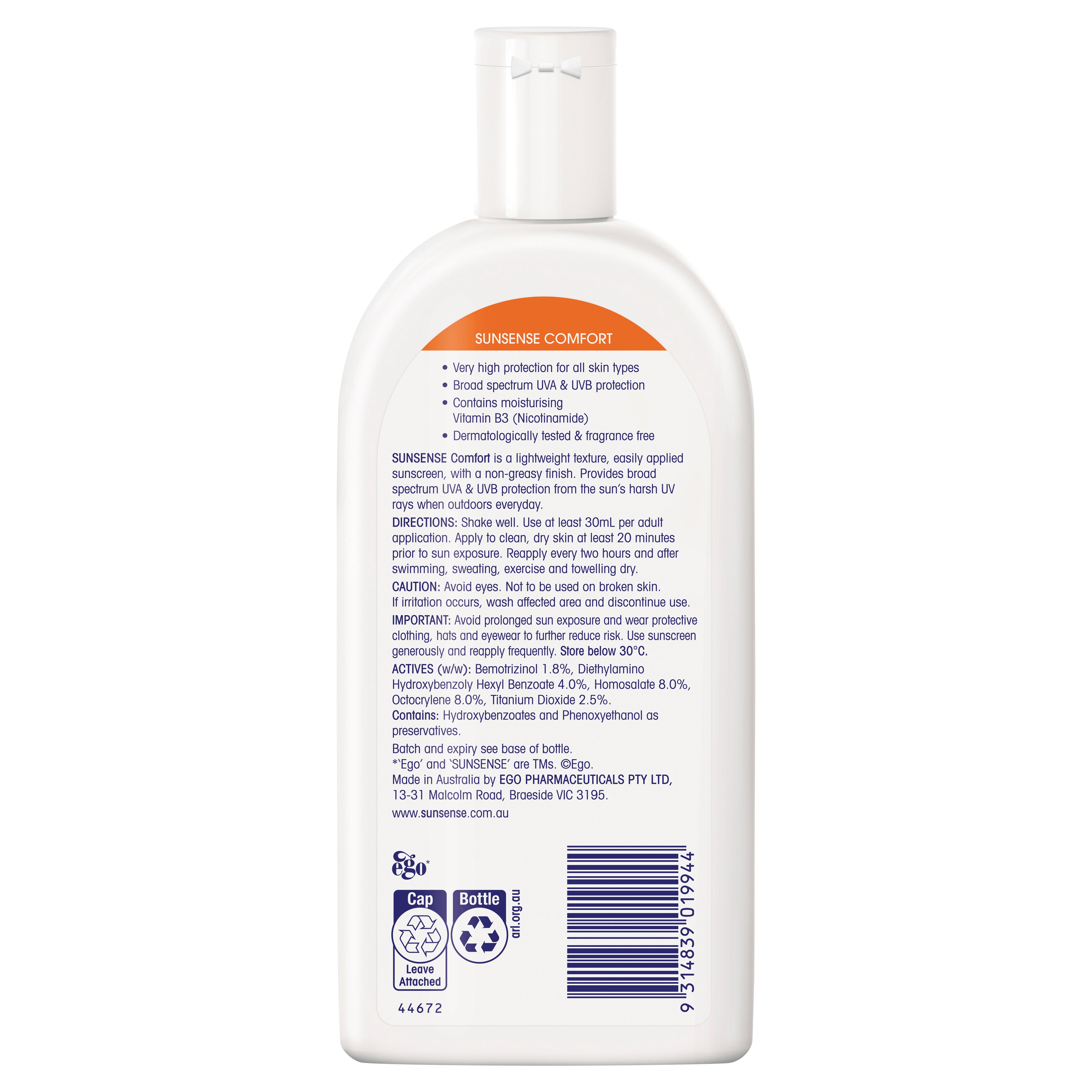 Ego Sunsense Cmfrt SPF50+ 250ml