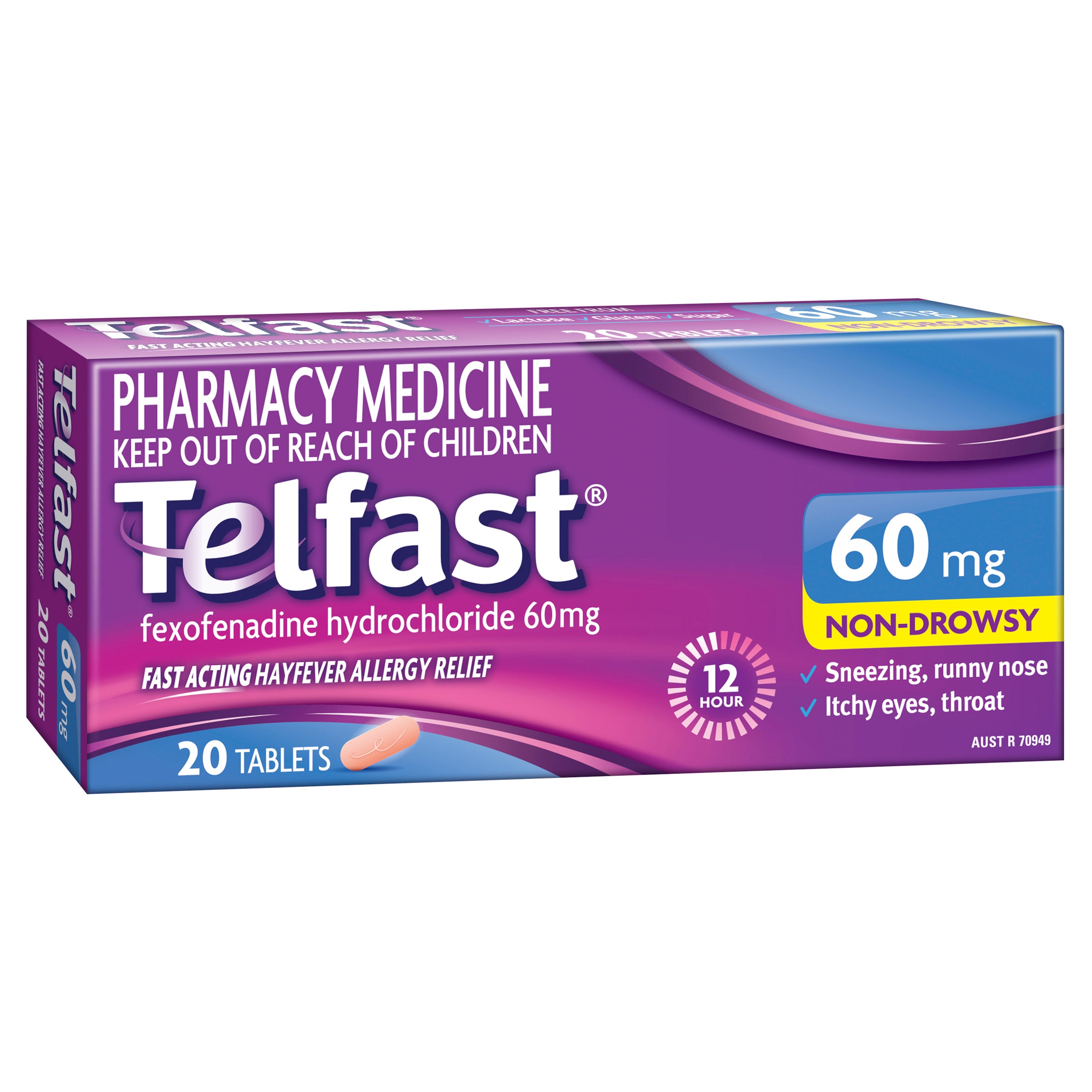 Telfast H/Fvr Tab 60mg 20