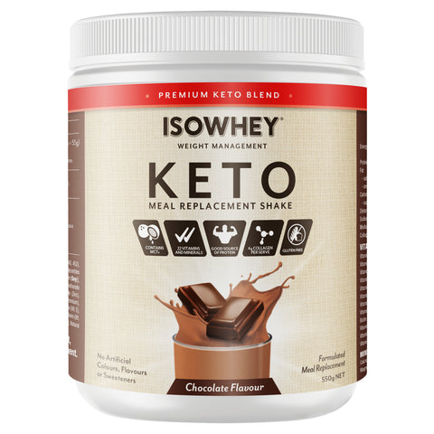 IsoWhey Keto MRep Shk Choc 550g