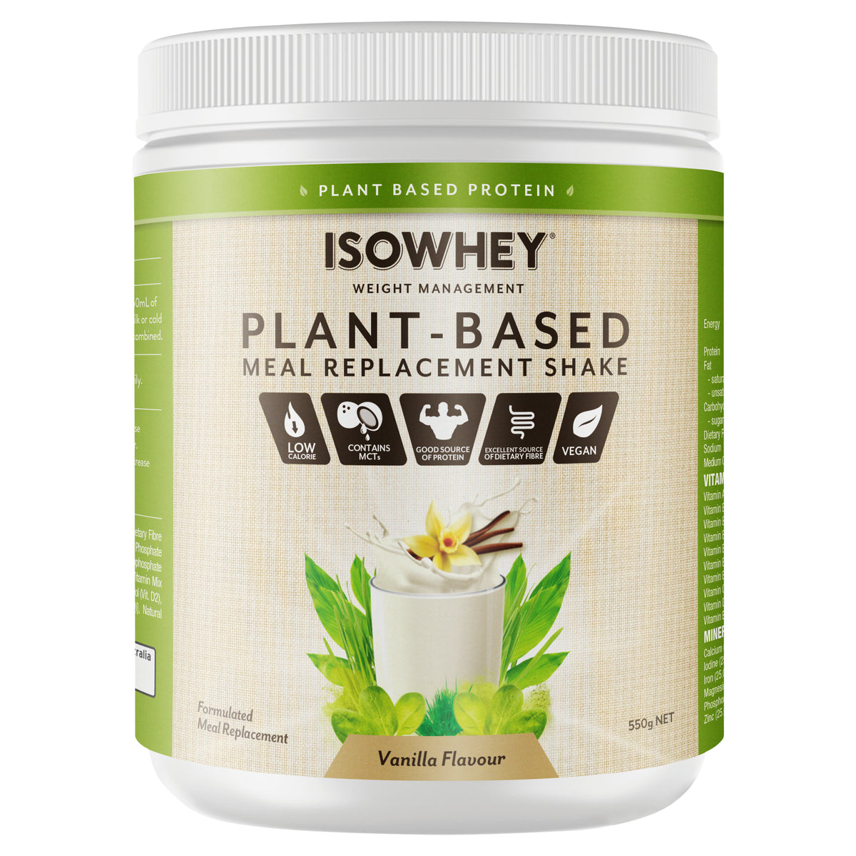 IsoWhey PlantBased MRep ShkVan 550g