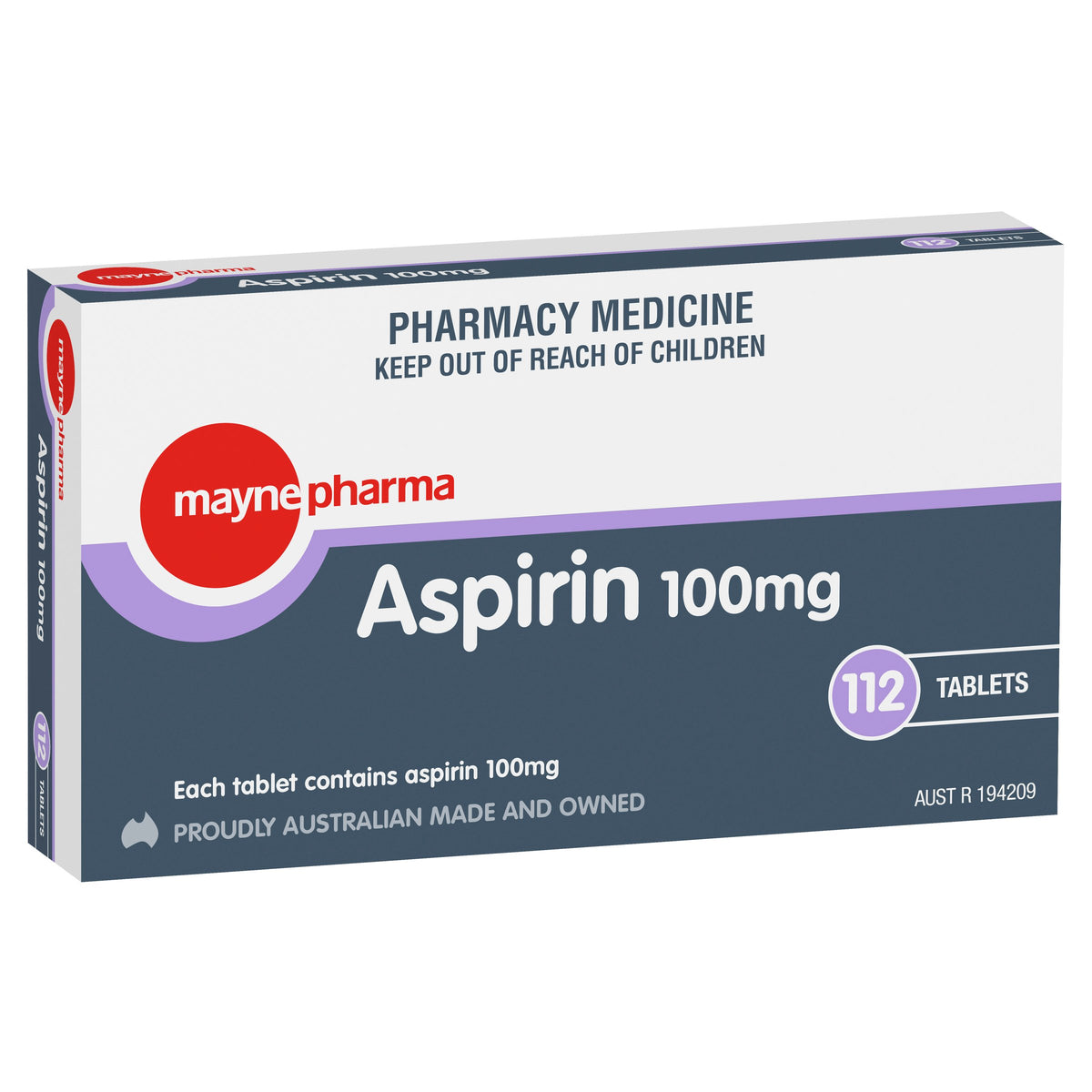 Mayne Pharma Aspirin 100mg 112 Tablets