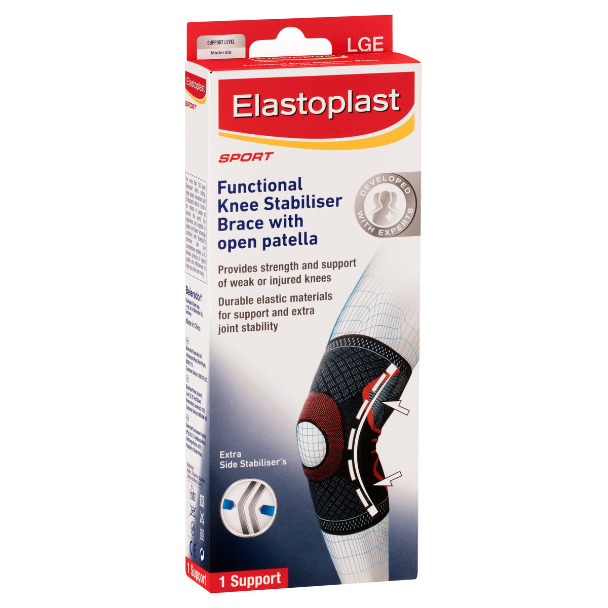 E/Plast Sprt Functinl Knee Brc Lge