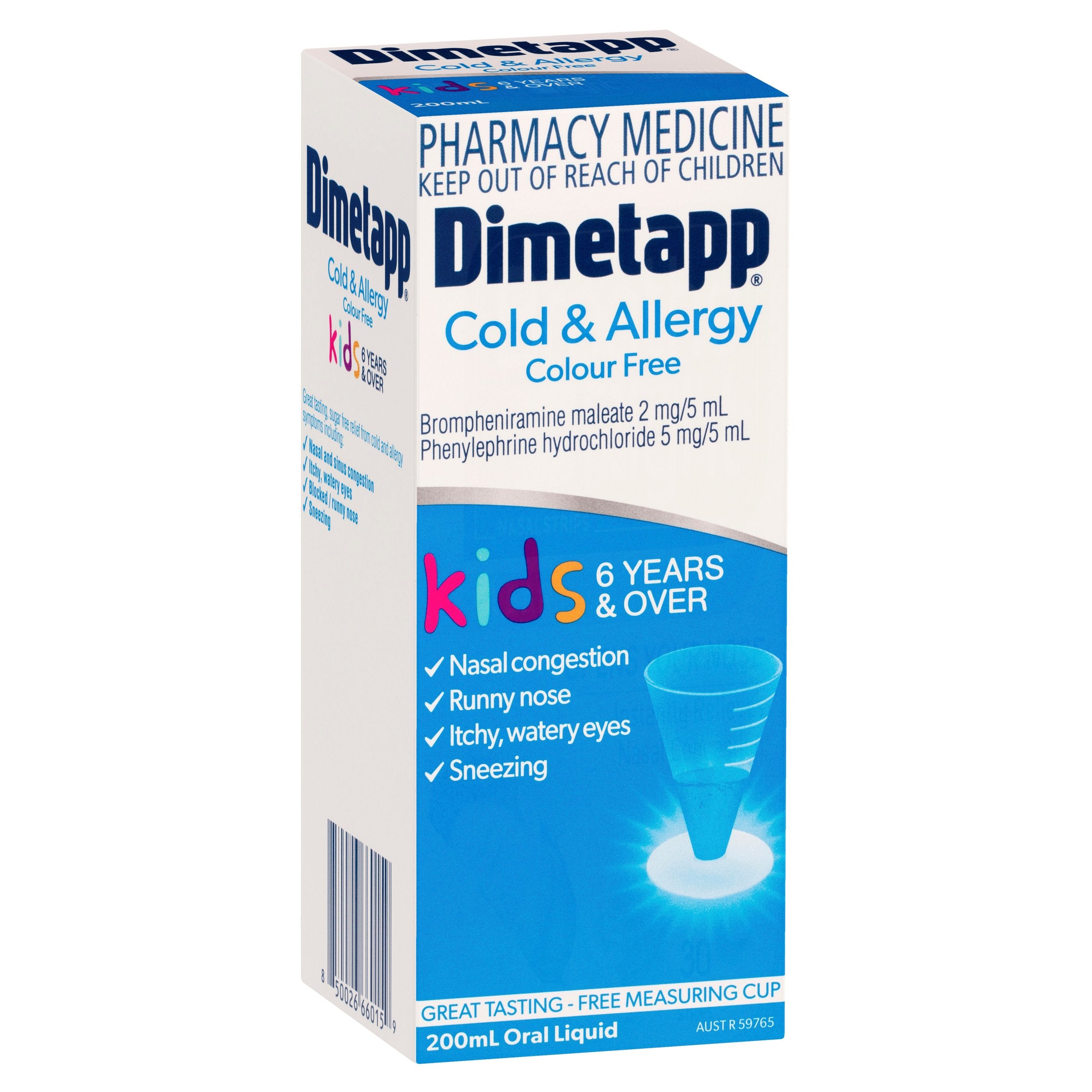 Dimetapp Kids C&A 6yrs+ C/Fr 200ml