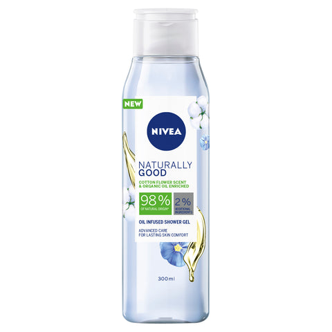 Nivea Nat Good Cot Flwr+Oil 300mL