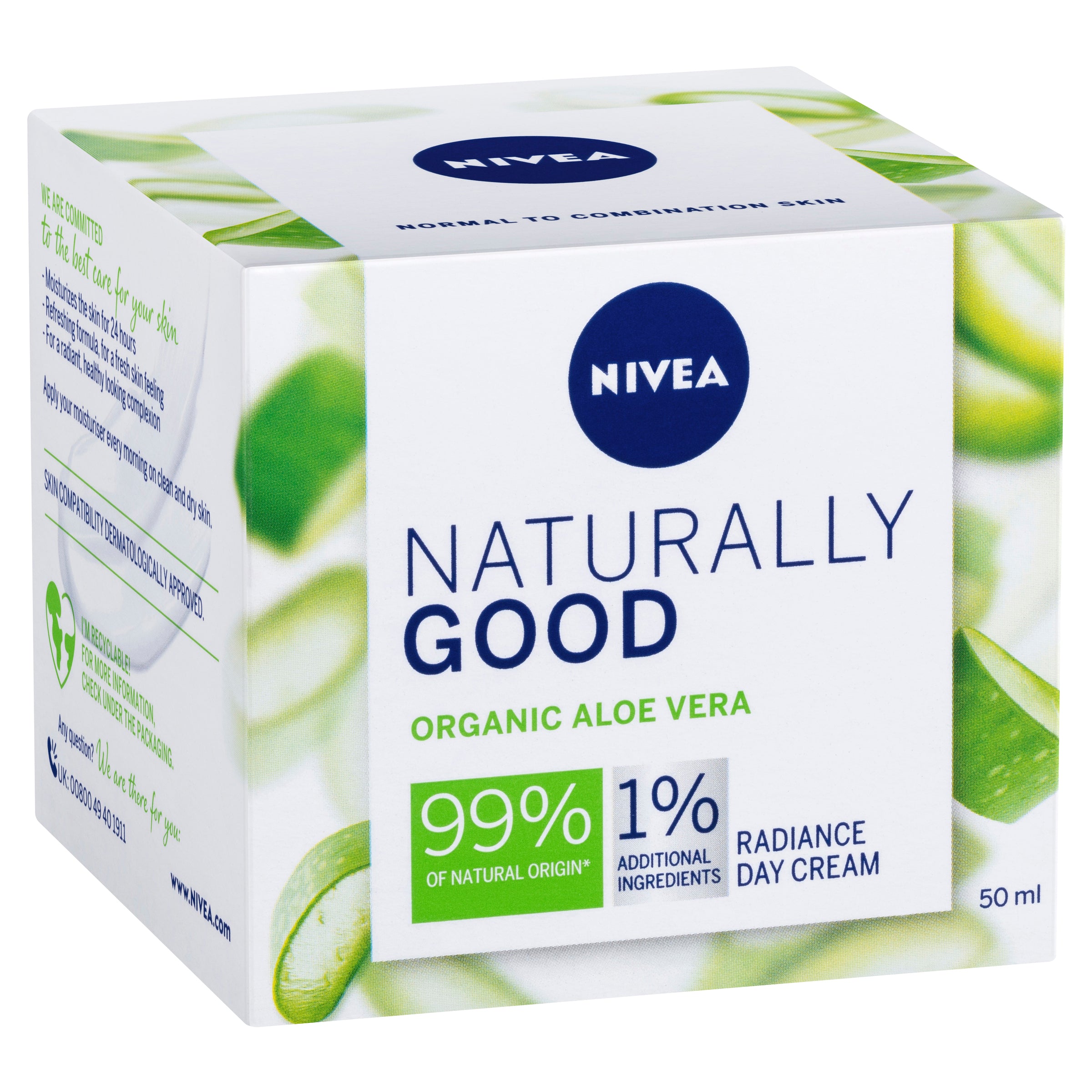 Nivea NatGood Rdnce Day Crm 50ml