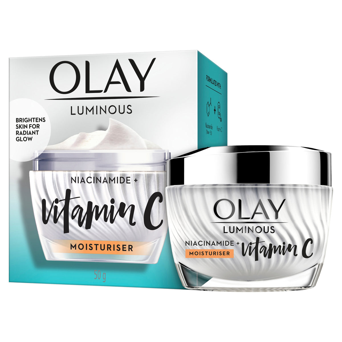 Olay Luminous Niacinamide + Vitamin C Face Cream Moisturiser 50g