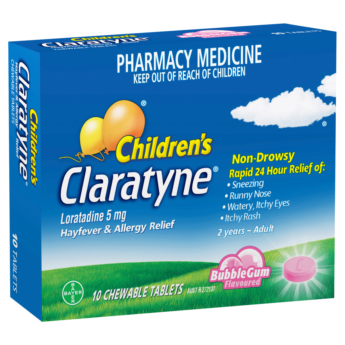 Claratyne Chld BGum Chw Tab10