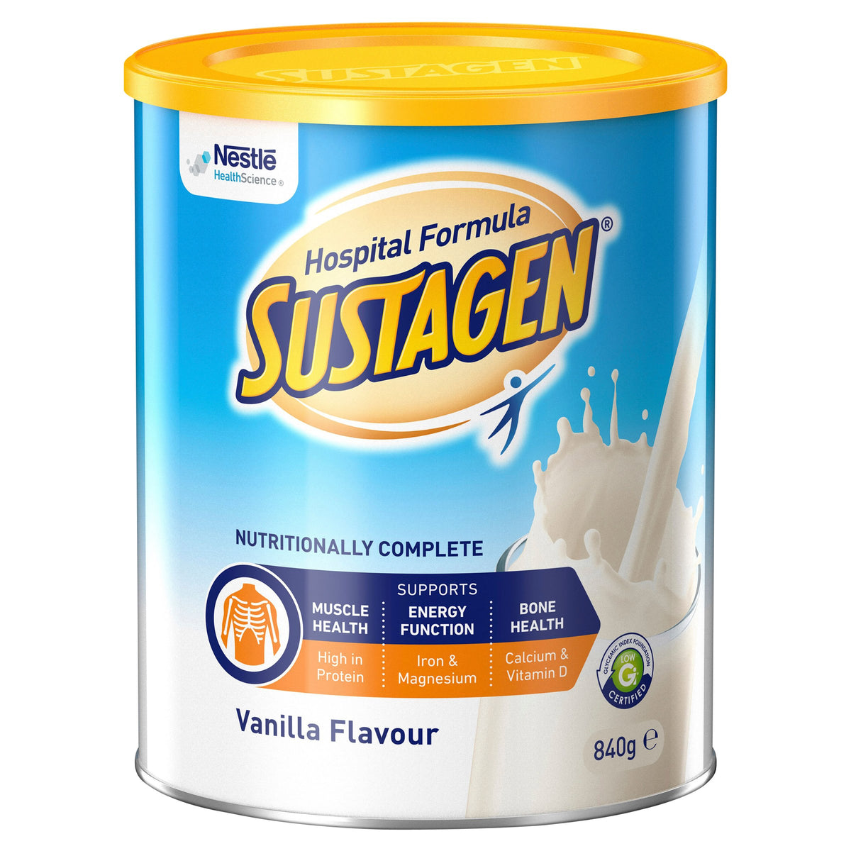 SUSTAGEN® Hospital Formula Vanilla 840g Powder Nutritional Supplement