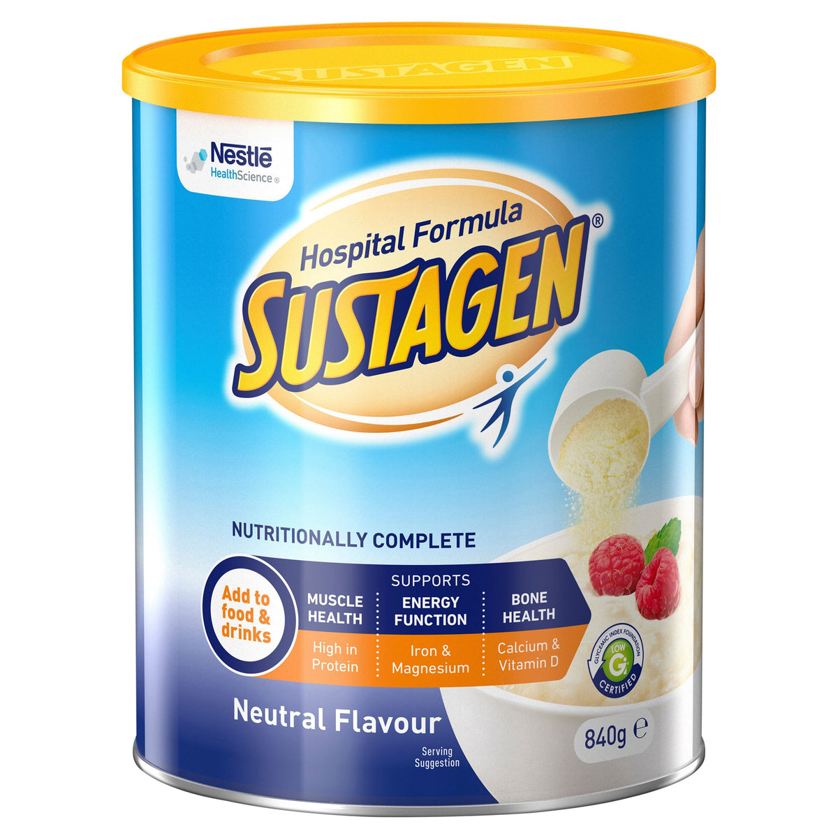 SUSTAGEN® Hospital Formula Neutral 840g Powder Nutritional Supplement