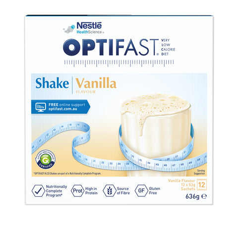 OPTIFAST VLCD Shake Vanilla Flavour 12 Pack 636g