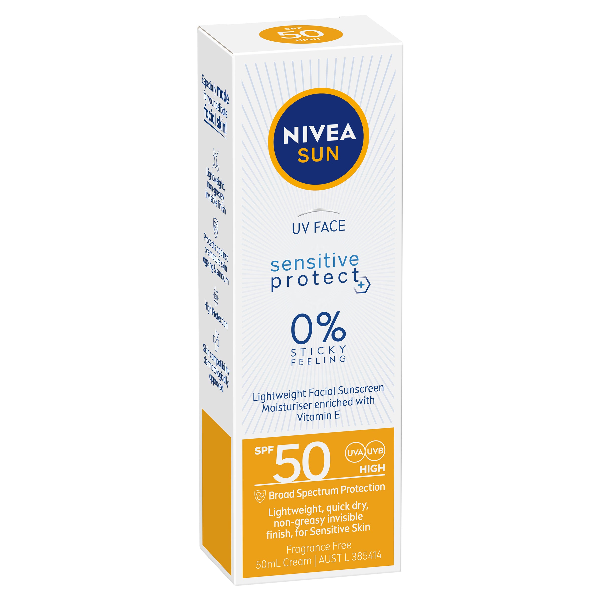 Nivea Sun UV Face SPF50 Sens 50ml