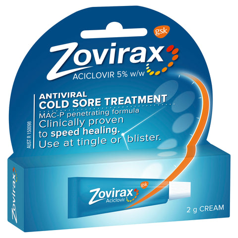 Zovirax Cold Sore Treatment Cream Tube 2g