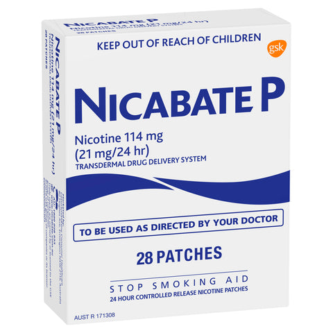 Nicabate P Classic 21mg Patches 28 Pack