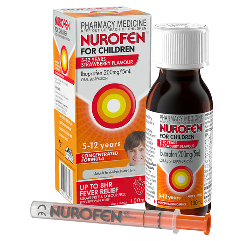 Nurofen Chld 5-12 Strawb 100ml