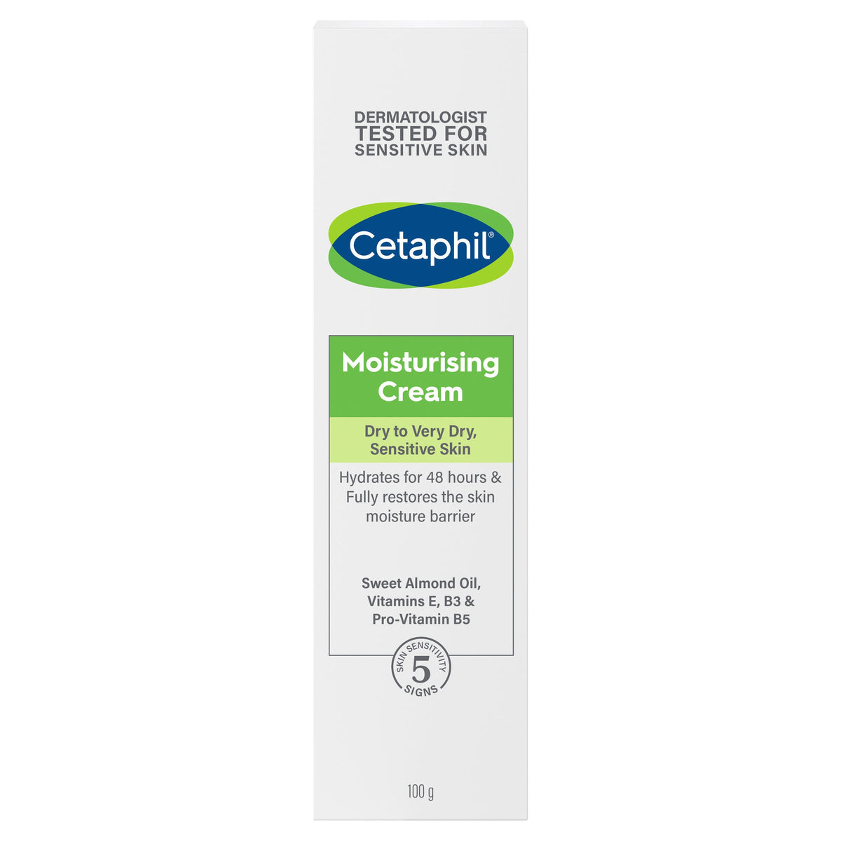 Cetaphil Moisturising Cream 100g, Rich Hydrating Moisturiser