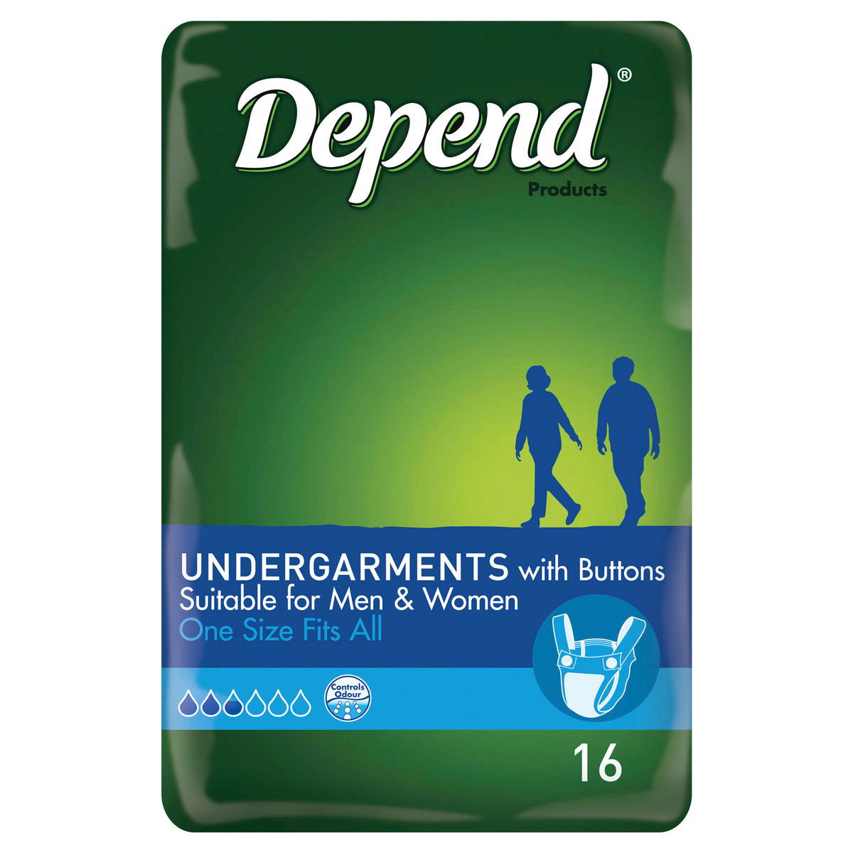 Depend U/Garment 16 x4