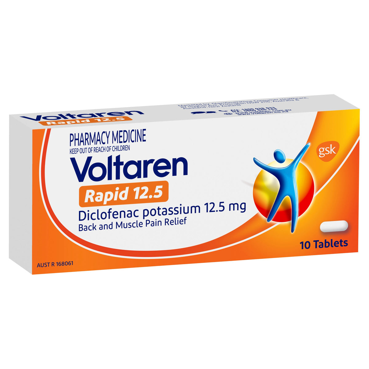 Voltaren Rapid 12.5 10 Tablets