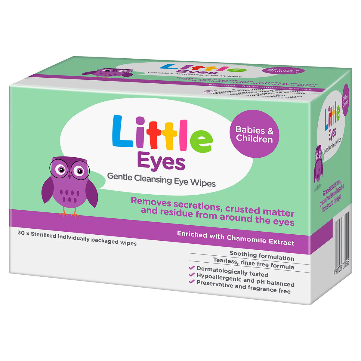 Little Eyes Gentle Cleansing Eye Wipes 30 Pack