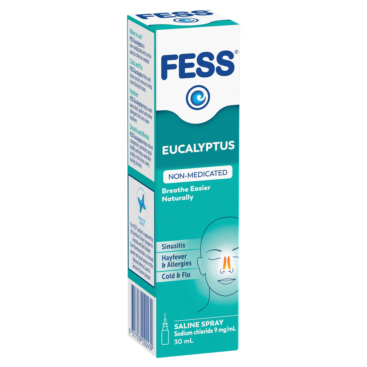 FESS Nasal Saline Spray Eucalyptus 30mL