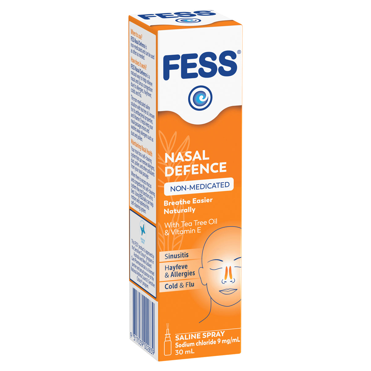 FESS Nasal Defence Saline Spray 30mL