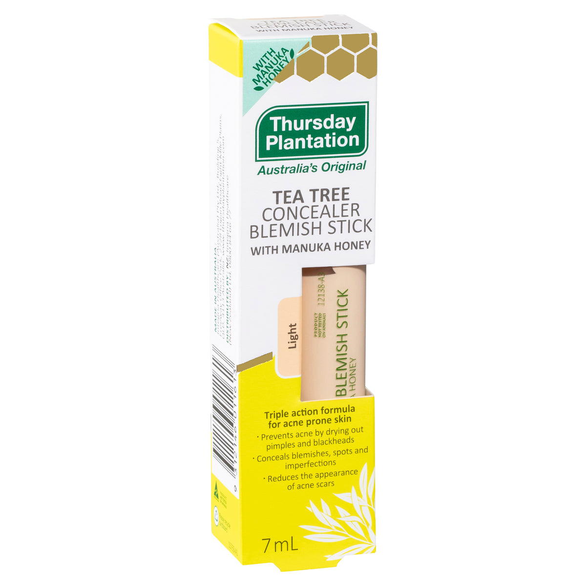 Thursday Plantation Tea Tree Blemish Stick With Manuka Honey Light7mL