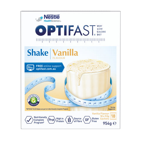 OPTIFAST VLCD Shake Vanilla Flavour 18 Pack 954g