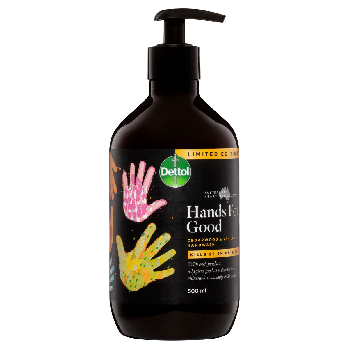 Dettol Australian Heartland Collection Hands For Good Cedarwood and Vanilla Handwash 500ml