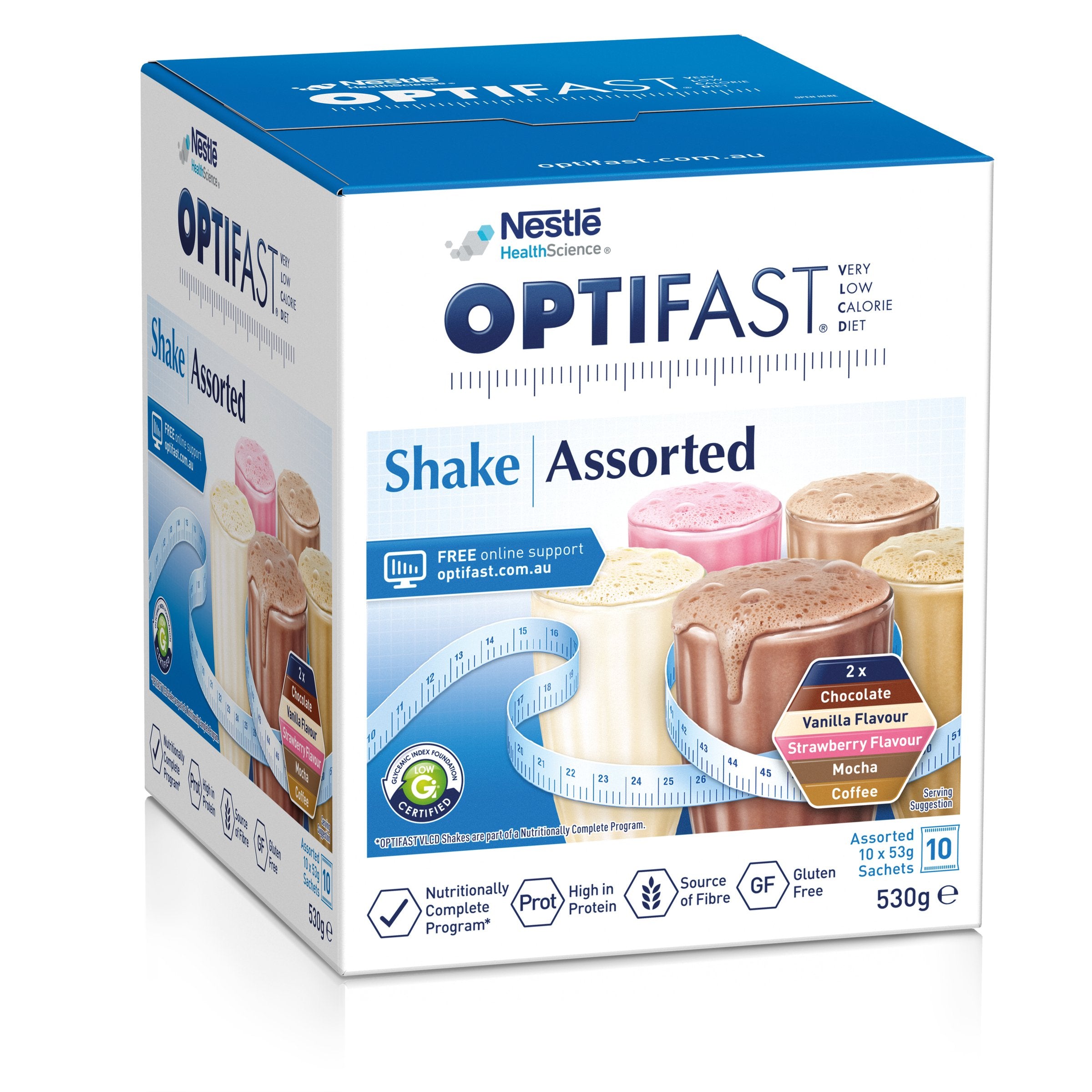 Optifast VLCD Shk Asstd 53g 10pk