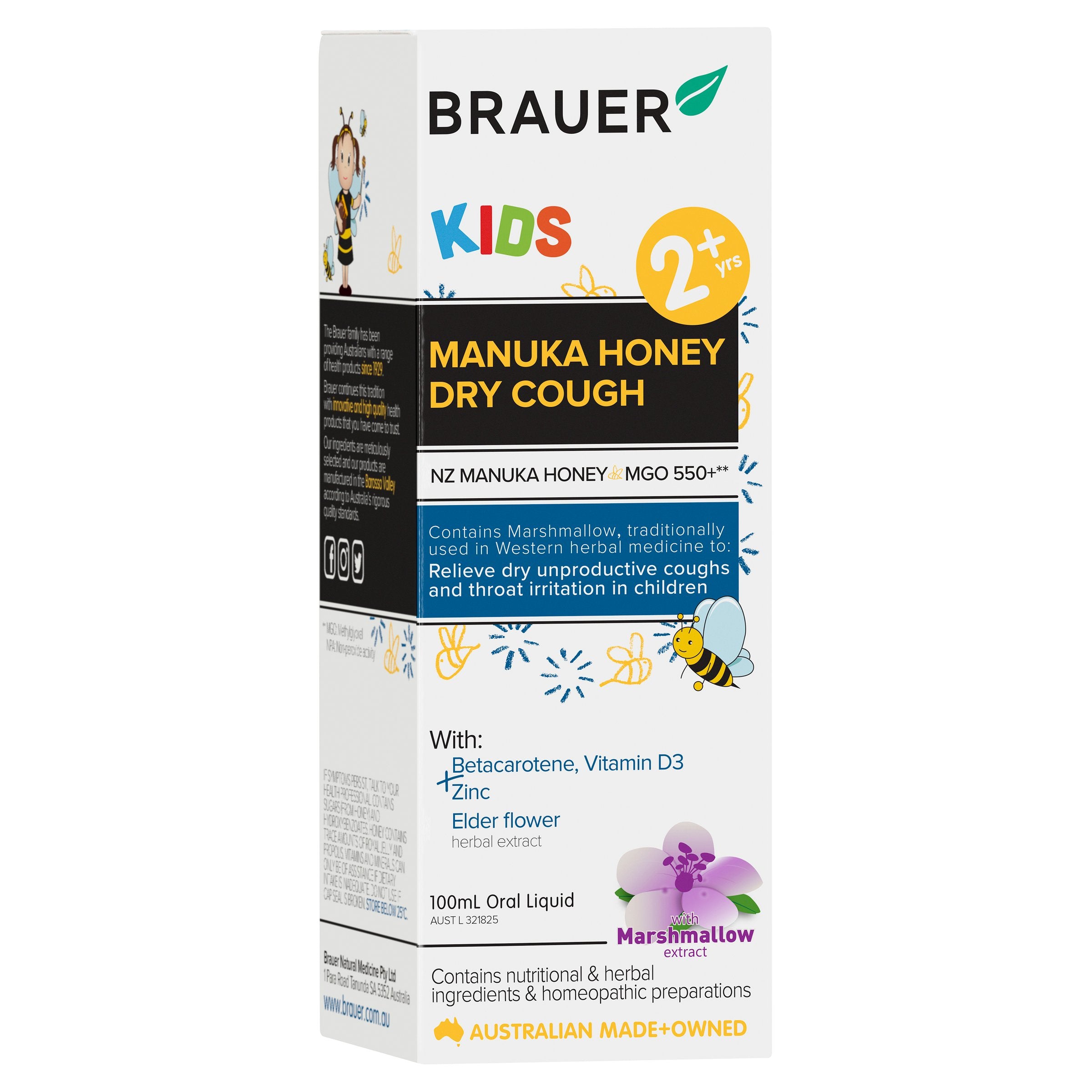 Brauer Kids ManukaHny DryCough100ml