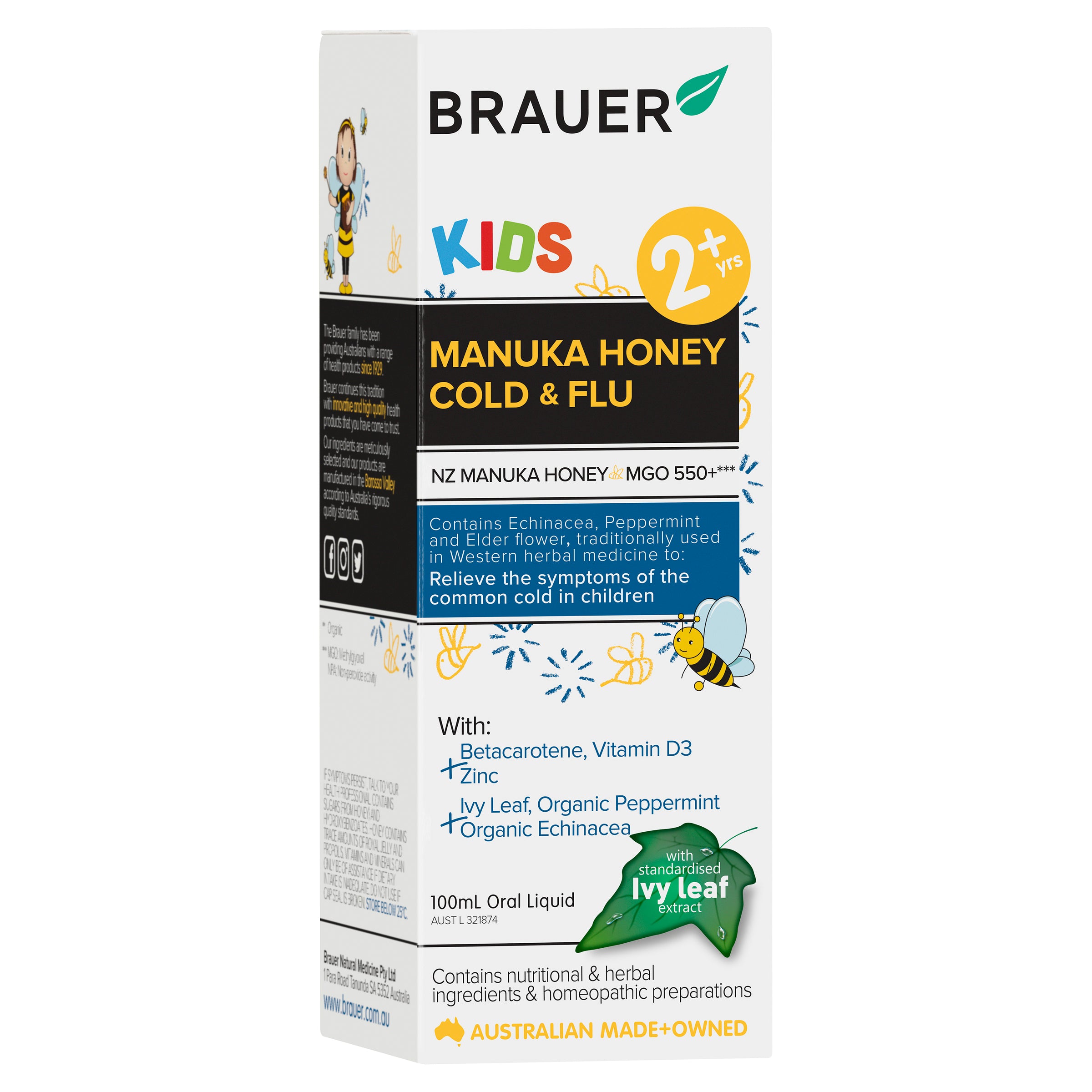 Brauer Kids C&F Manuka Hny 100ml