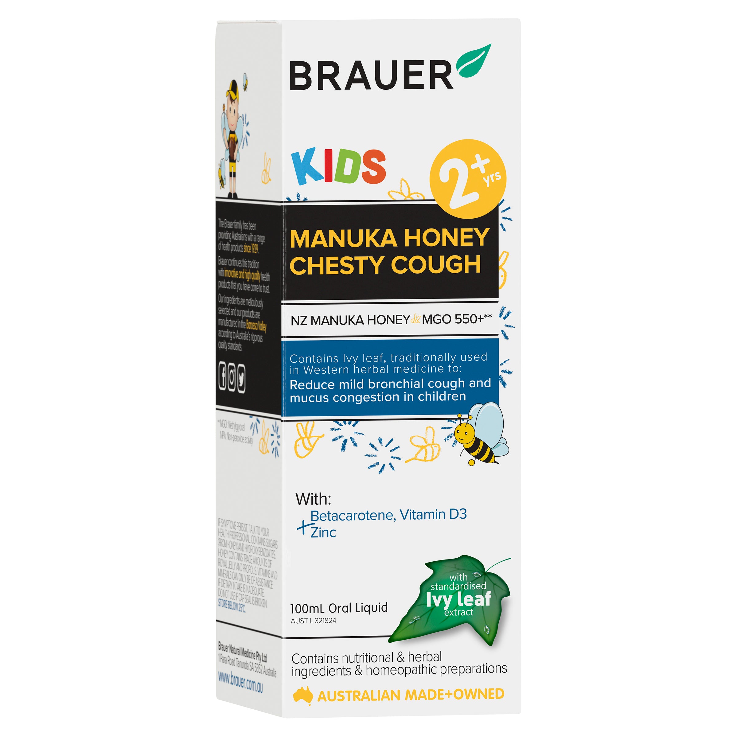 Brauer Kids Manuka Hny CCough 100ml