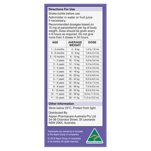 Dymadon Paracet 2-12yrs Orng 100ml